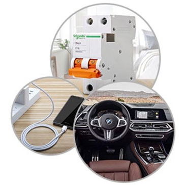 Aplicaci&oacute;n de retardante de llama compuesto.